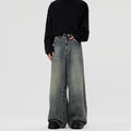 Casual Straight-leg Wide Leg Jeans Men's Retro