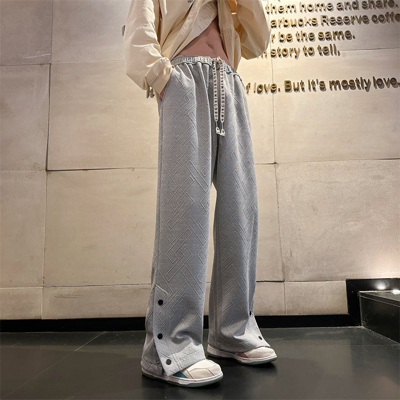 Slouchy Drop Premium Feeling Gray Sweatpants For Men
