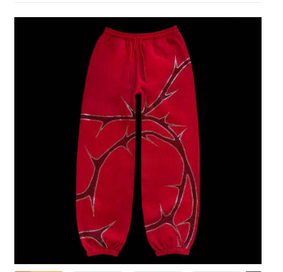 Men Women Street Hoodie Hot Drilling Zipper