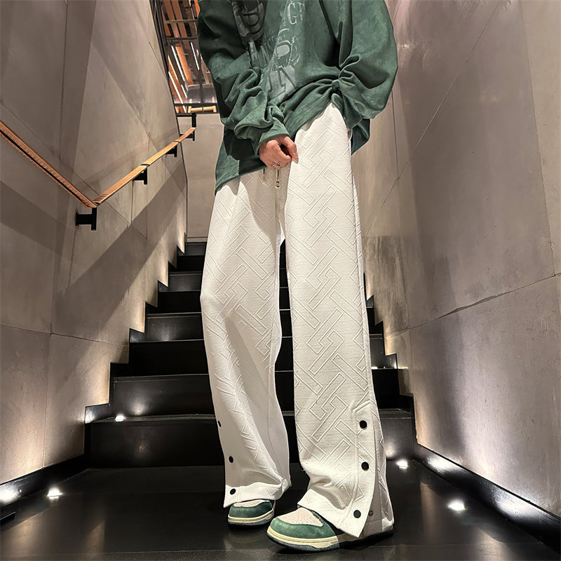 Slouchy Drop Premium Feeling Gray Sweatpants For Men