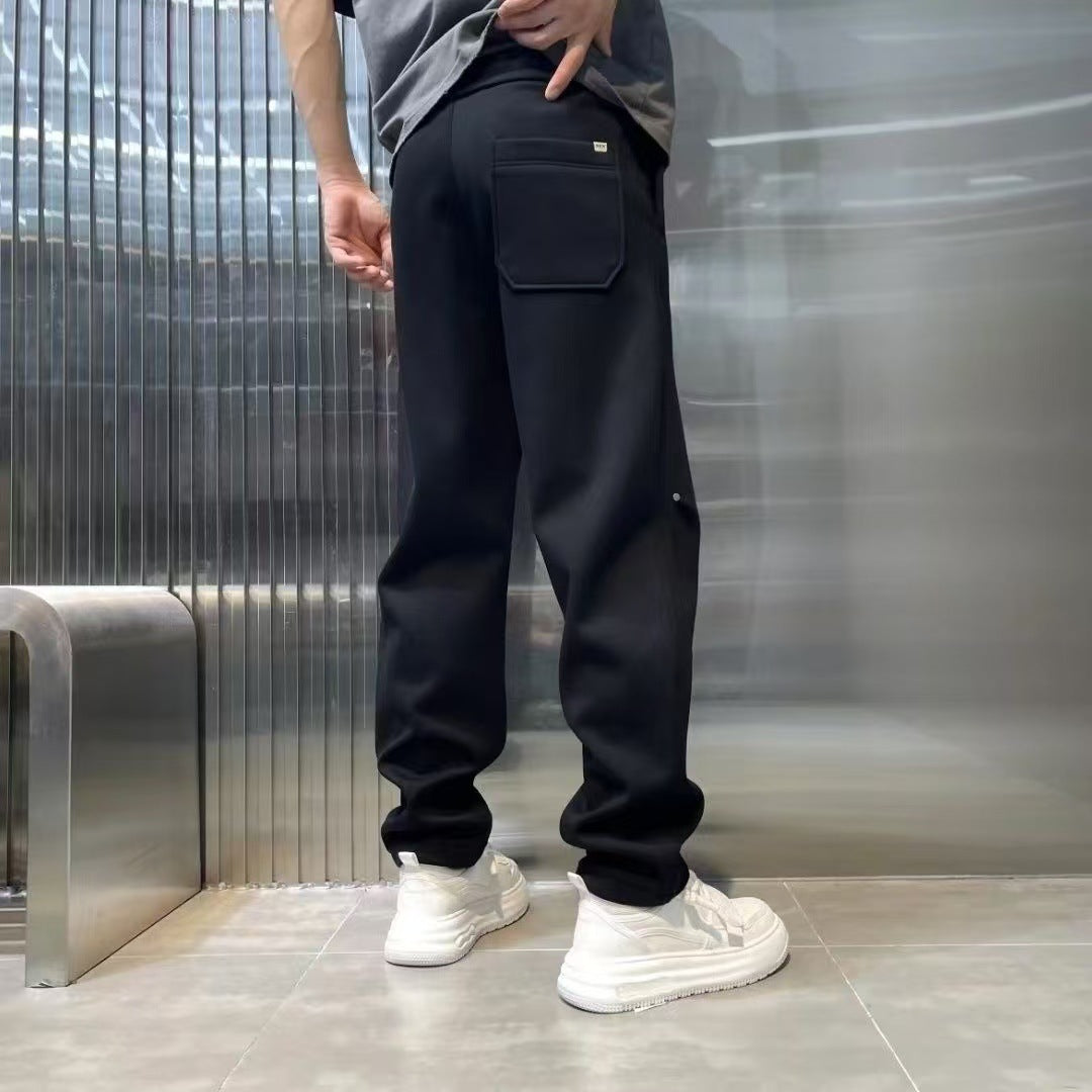Loose Straight Track Sweatpants Casual Long Pants Men